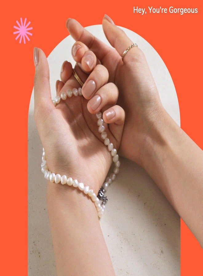 Heyhae Semi Cured Gel Nail Strips | Sun-Cured No LED Lamp Needed Easy Apply & Remove | Includes 28 strips, 1 Prep Pad, 1 Nail File & 1 Wooden Stick - Hey, You're Gorgeous - Image 2