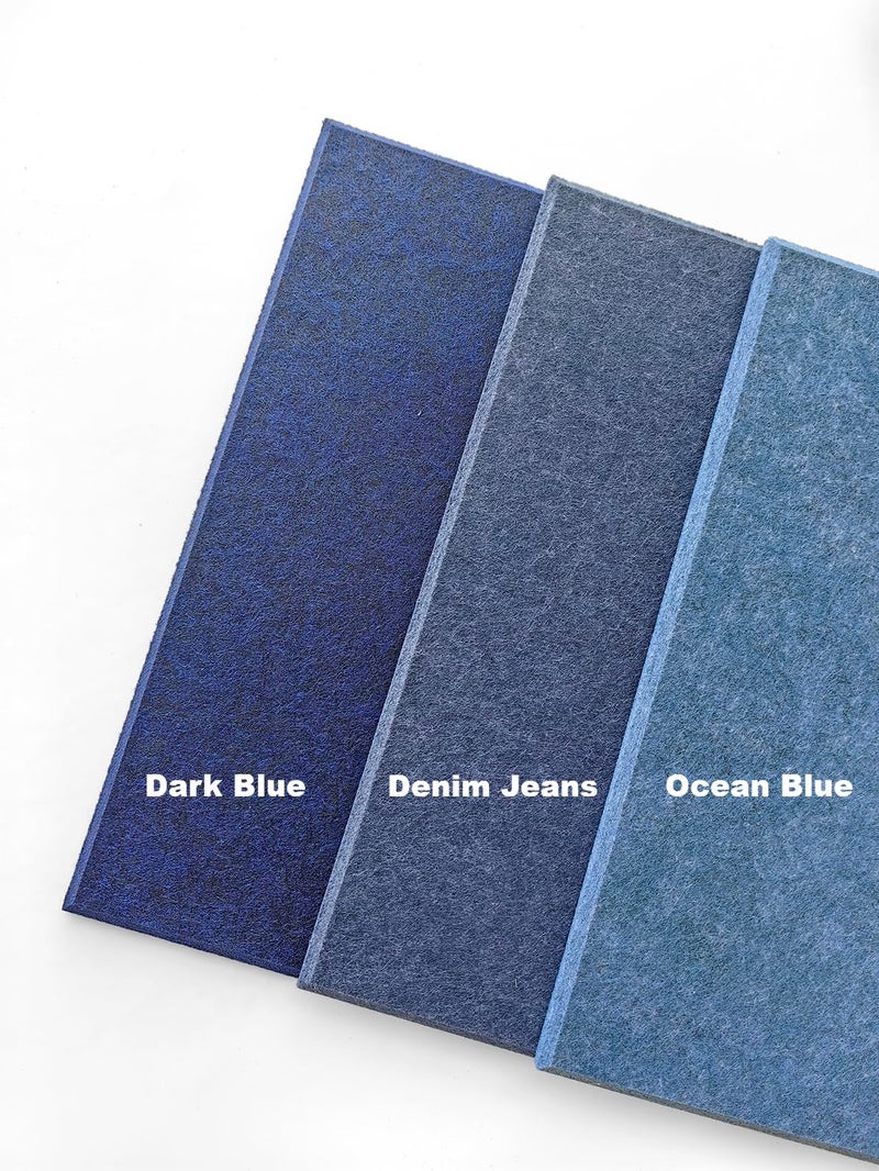 DECORITA Large Office Cork Board Alternative - 47"x35" 12 Pack Felt Wall Tiles with Safe Removable Adhesive, Cork Boards for Walls Office Pin Board Tack Board Cork Board 48 x 36 – Dark Blue - Image 5