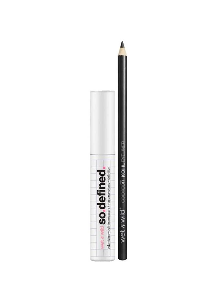 ويت اند وايلد Mega Volume So Defined Volumizing Mascara + Color Icon Kohl Eyeliner Pencil Set