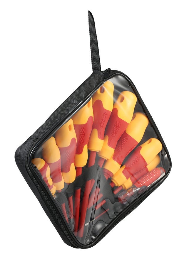 NIBEMINENT 10-Piece Insulated Screwdriver Set Red/Yellow - Image 4