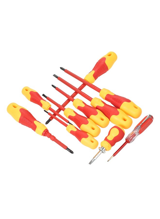 NIBEMINENT 10-Piece Insulated Screwdriver Set Red/Yellow - Image 5
