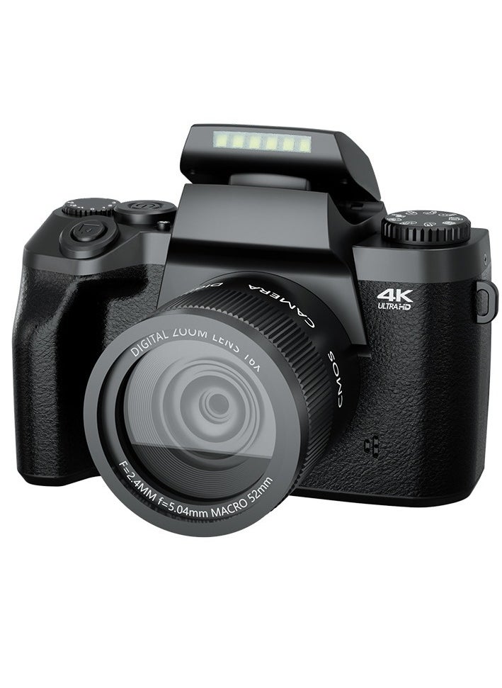 Generic - 4K High-definition WIFI Digital Camera 4-inch Touchscreen 64 Million Autofocus 16x Digital Zoom CMOS Imaging  with 64G Memory Card - Image 1