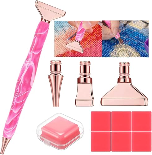 Heyseri Diamond Painting Pens Classic Wax Stylus Diamond Art Pen Gem Painting Tools Accessories Gem Art Pen with Metal Tips for 5D Craft Nail - Image 1