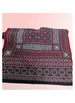 Muroon & Black Pattern for Men (Cotton Fabric)