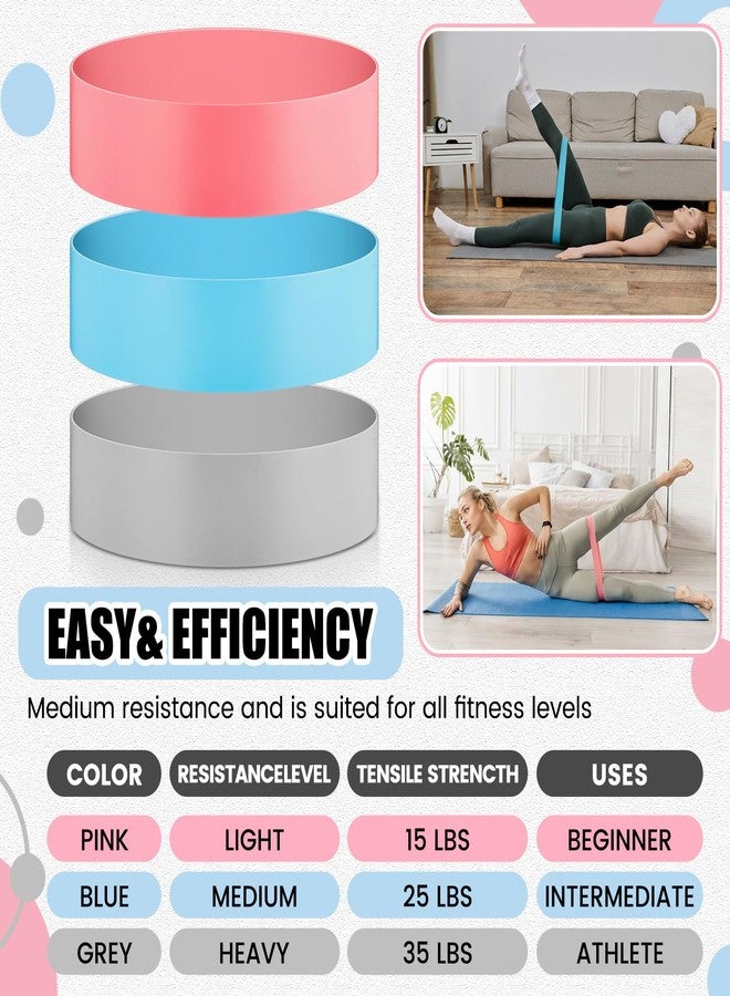 Sotiff Figure 6 Pcs Figure 8 Resistance Bands (15, 25, 40 Lbs) and Elastic Band Loop (15, 25, 35 Lbs) Set, Exercise Bands for Arms, Shoulders, Legs and Hips Stretch Equipment for Women Yoga - Image 3