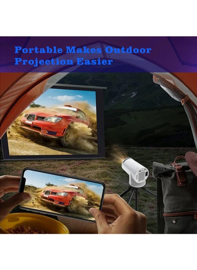 Denzoz Mini Portable Projector 5G Wifi 6 BT 5.0 Android 11, Projector 4K 1080P Full HD Support 8000 Lumens, Horizontal Keystone Correction Auto Led Projector, 180°Rotating Projector for Telephone  - Image 3