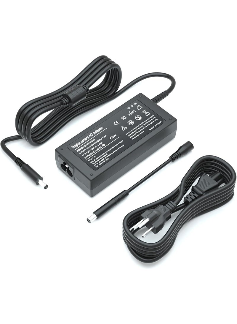 Terabyte New Compatible with Dell Latitude 3301–3590 and Vostro 5301–5490 series. UL-listed for safety, 4.5mm x 3.0mm, 19.5V 3.34A output. Replace - Image 1