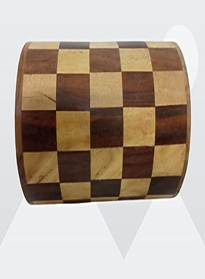 MITRIA TRADERS Piggy Bank for Adults Big Size Wooden Money Bank Coin Box for Kids with Screw Lock (6 x 4.5) inches, Gifts for Boys, Girls & Adult - Image 3