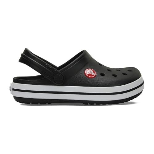 Crocs Unisex-Child Crocband Clogs (Little Kid/Big Kid), Black, 5 Big Kid - Image 1