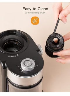 ASIV Electric Coffee Grinder - 32 Grinding Settings, 40 Second Timer, Easy to Clean Design, Black  - Image 4