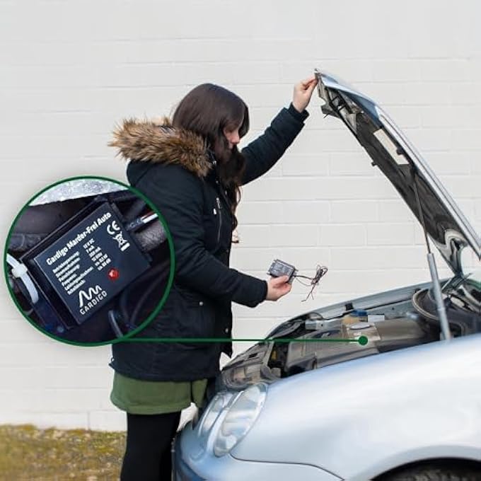 rayihni Marten Free Car, Marten Deterrent, Connection to 12 V Car Battery, Gentle Marten Protection as Car Accessory - Image 3