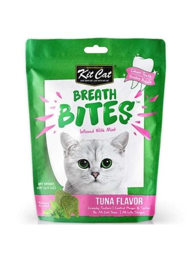 كيت كات بريث بايتس نعناع مكافات قطط مكمل غذائي نكهة التونا 60غ