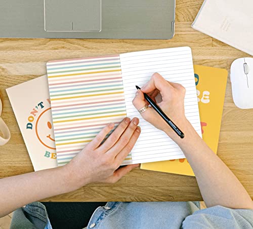THiNKABLE Cute Notebook Set, 4 Pack Pastel Journals, 5.5 x 8.3 in, 60 Pages, Cute Pretty Inspirational Notebooks, Soft Cover Journals for Students, Back to School Notebooks for Kids Teens - Image 5