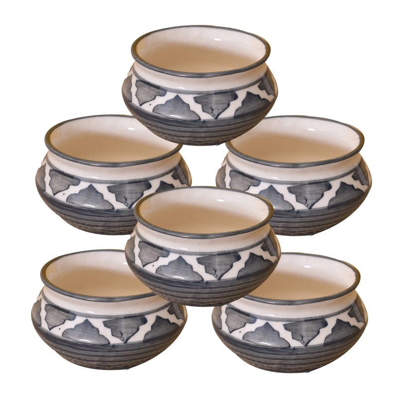 Kunhar KunhaR Ceramic Sauce Holder 90 ML 6 Pieces Gray  - Image 1