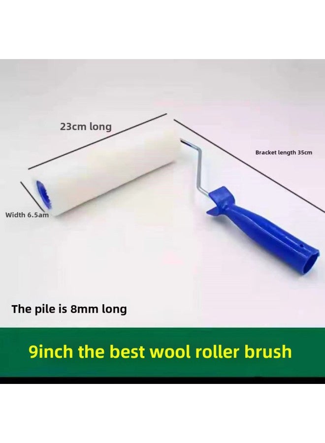 Roller Brush 9 Inch Latex Paint Paint 4 Inch 6 Inch High Quality Short Medium Long Wool Roller Outlet-Specifications:9 Inch Wool Imitation  - Image 1