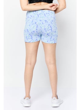 adidas Originals Women Sportswear Fit Outdoor Shorts, Lavender  - Image 2