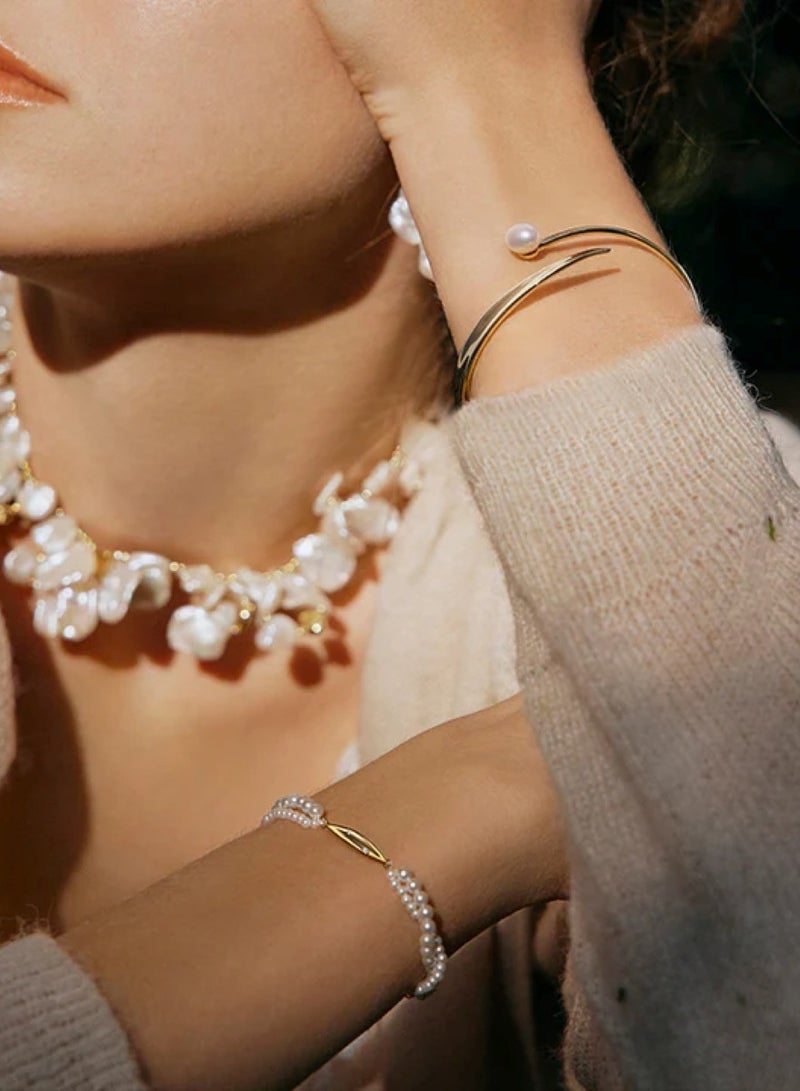 هيفانج سوار من لؤلؤ أوراق الزيتون - Image 3