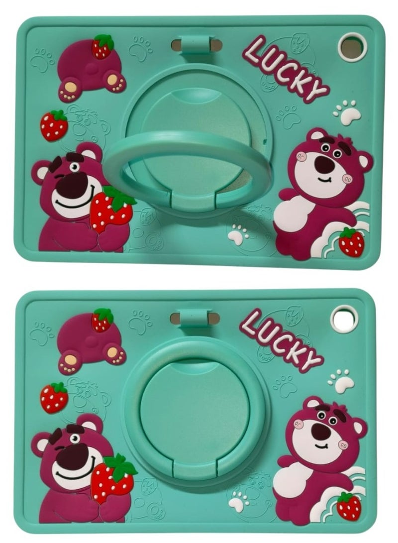 Lucky Cover for Samsung Galaxy Tab A9 Plus Extra protection Cover Case 11 inch, Shockproof Rugged Protective Case for Kids Girls Boys, Tab A9 Plus/A9+ 5g 11 Inch 2023 SM-X210 SM-X215 SM-X216 SM-X218, Slim Stand Hard Back Shell Protective Cover Folio Case for Galaxy Tab A9 Plus 2023 - Image 2