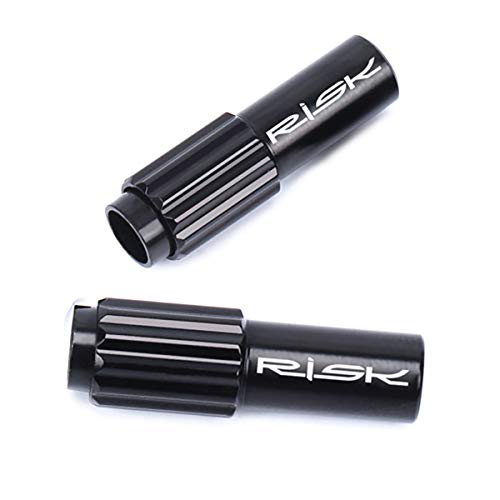 Farbetter Bicycle Cable Adjusters, Bike Brake Cable Gear Shift Connector Line Regulator Adjuster Housing Cap 2pcs/ Pair (Black) - Image 5