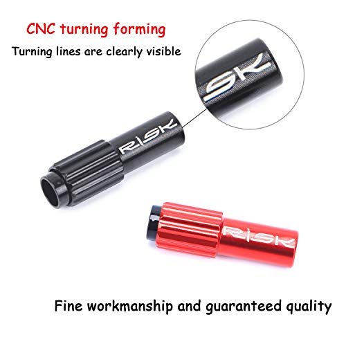 Farbetter Bicycle Cable Adjusters, Bike Brake Cable Gear Shift Connector Line Regulator Adjuster Housing Cap 2pcs/ Pair (Black) - Image 4