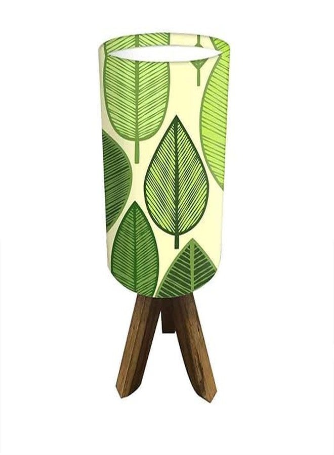Nutcase Mini Teak Wood Table Lamp for Bedroom with Small Tripod (14.5x6 inches, Multicolor) - Bulb Included - Image 4