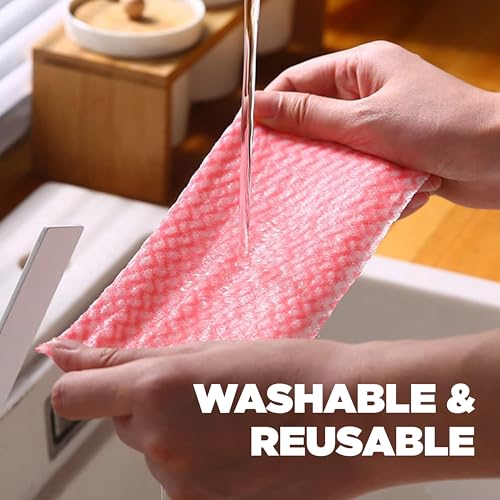 Kressa Non Woven Kitchen Towel Roll | Reusable And Washable (Pack of 2) - Image 4
