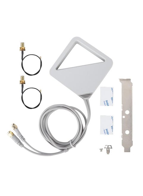 2PCS Mini PCI-E Wireless Network Card Connect Cable+1*Extension Antenna+1*Full Height Baffle