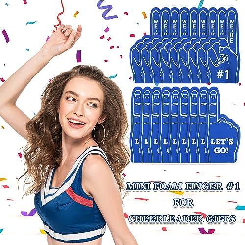 Sinmoe 24 Pcs Mini Foam Finger Baseball Fan Mini Foam Finger, We're #1 Sports Themed Party Supplies for Baseball Hockey Football Basketball Events Team Gifts(Dark Blue) - Image 5