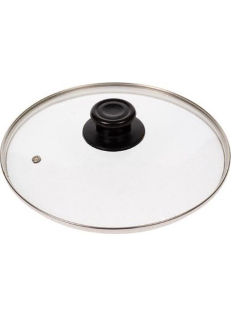 Karaca Granite and Steel Pot with 20 cm Metal Frame Glass Lid and Handle  - Image 1