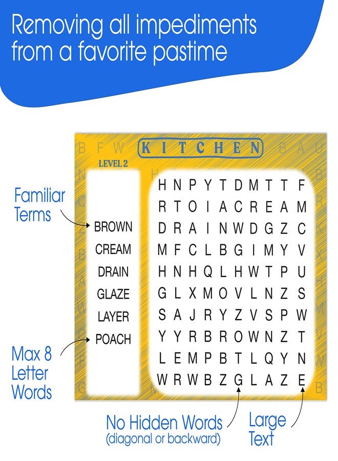 Keeping Busy Word Search Puzzles for Older Adults with Dementia - Reusable with Markers for Alzheimers Patients - Large Print for Seniors - Engaging Alzheimer’s and Dementia Activities (Level 2) - Image 3