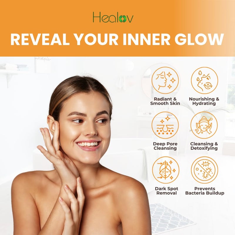 Herblov Kojic Acid Lotion â€“ Skin Brightening Body Lotion for Age Spots, Hyperpigmentation, Intimate Areas â€“ Dark Spot Remover, Reduces Acne, Scars and Evens Tone â€“ Kojic Acid Cream for Brighter, Glowing Look - Image 3