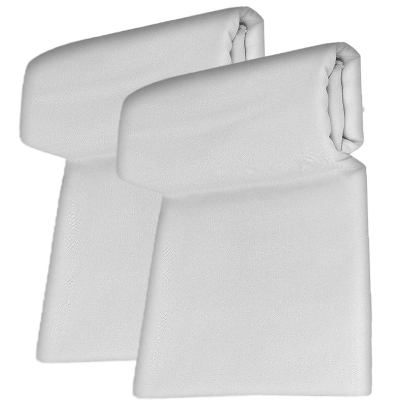 EthnicAlive شادر باهغالبوري العضوي الحصري الأبيض الصيفي الباهت حزمة 2 (حجم 220x125 سم) - Image 2