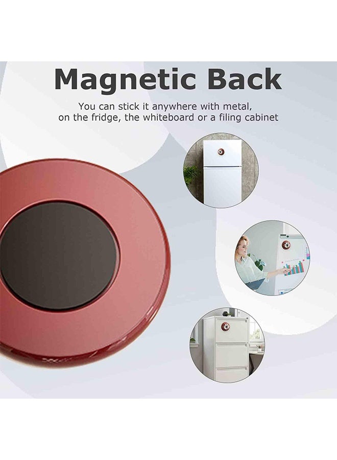 60-Minute Mechanical Timer with Loud Alarm & Strong Magnetic Back, Visual Countdown Clock for Cooking, Study, Fitness, and Classroom Use (Red) - Image 4