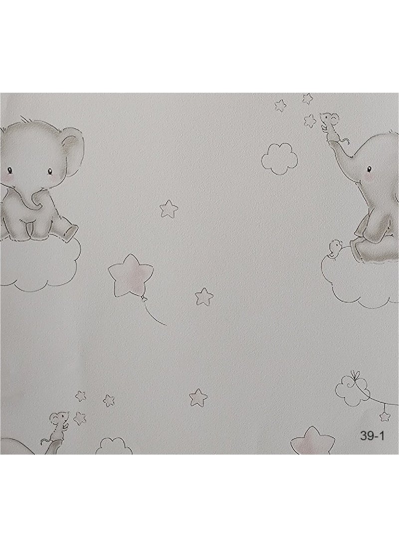 Super Decor Halley Kids 39-1 Elephant and Balloon Patterned Wallpaper - pzsku/ZDDAE302C942982659311Z/45/_/1741292474/1ed44abf-db2f-4f2e-87b8-e7dea537fe03