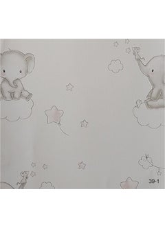 Süper Dekor Super Decor Halley Kids 39-1 Elephant and Balloon Patterned Wallpaper 