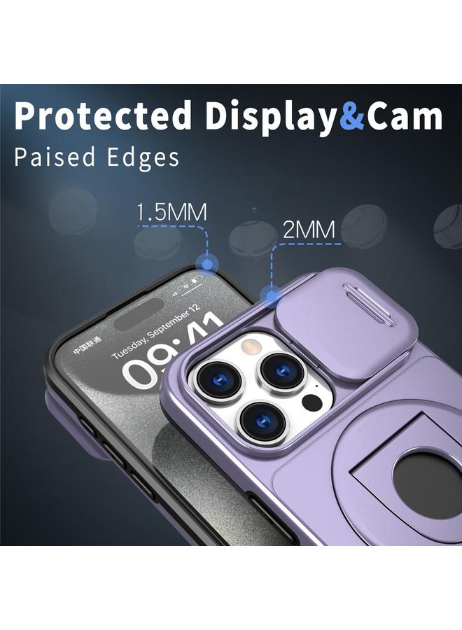 S-TOP Case For iPhone 13 Camshield MagSafe Ring Holder Armor Phone Case - Image 4