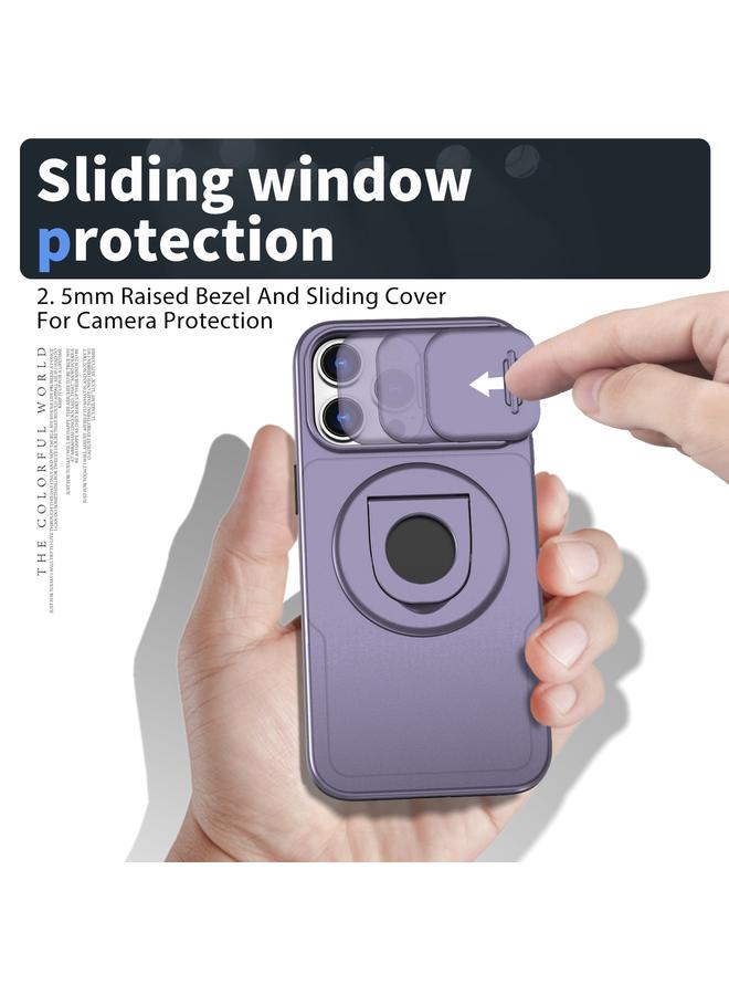 S-TOP Case For iPhone 13 Camshield MagSafe Ring Holder Armor Phone Case - Image 5