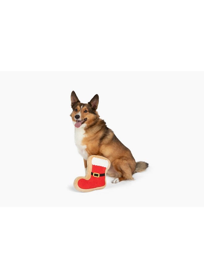 Midlee Santa Boot Sugar Cookie Dog Toy (Small) - Image 3