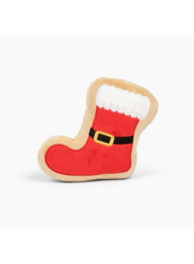 Midlee Santa Boot Sugar Cookie Dog Toy (Small) - Image 1