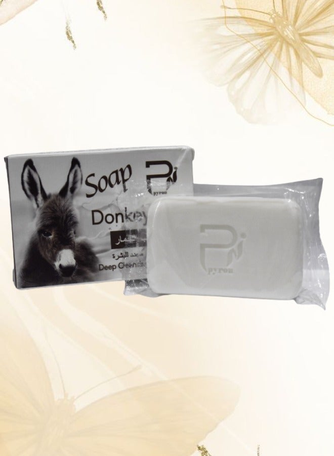 PYRON 5 Pieces Donkey Milk Soap Deep Cleansing And Whitening - Image 4