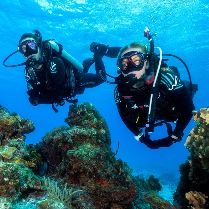 TUSA SP-0101 Hyperdry Elite II Scuba Diving Snorkel, Black - Image 2