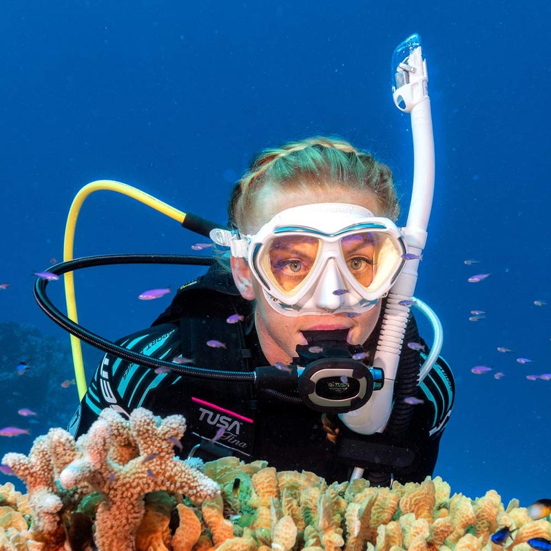 TUSA SP-0101 Hyperdry Elite II Scuba Diving Snorkel, Black - Image 4