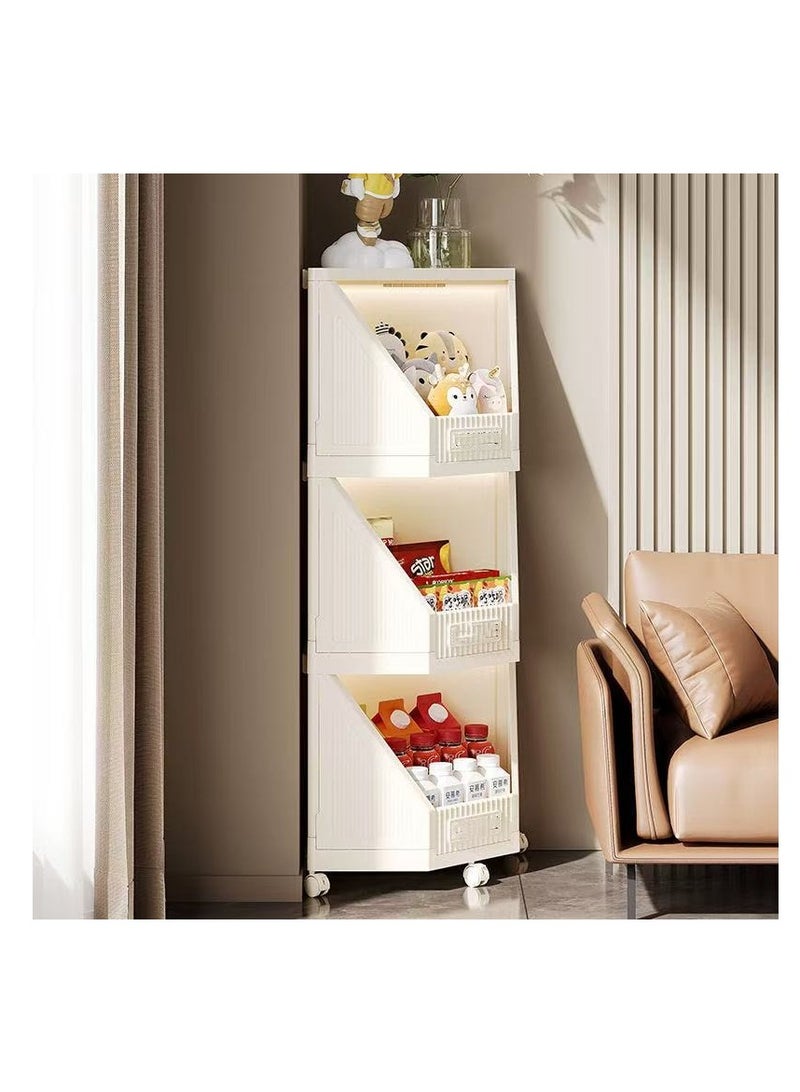  CityRiya-Long زاوية تخزين مجلس الوزراء ، متعدد الوظائف مجلس الوزراء زاوية مثلث تخزين الرف ، 3 طبقات من البلاستيك دائم زاوية تخزين الرف ، متعددة الأغراض تخزين مجلس الوزراء ، غرفة المطبخ وحدة الرف ، رف التخزين ﻿ - Image 1