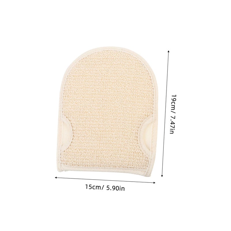 2Pcs Thick Double Sided Exfoliating Gloves For Deep Pore Cleansing Body Scrubber Mitts - Image 3