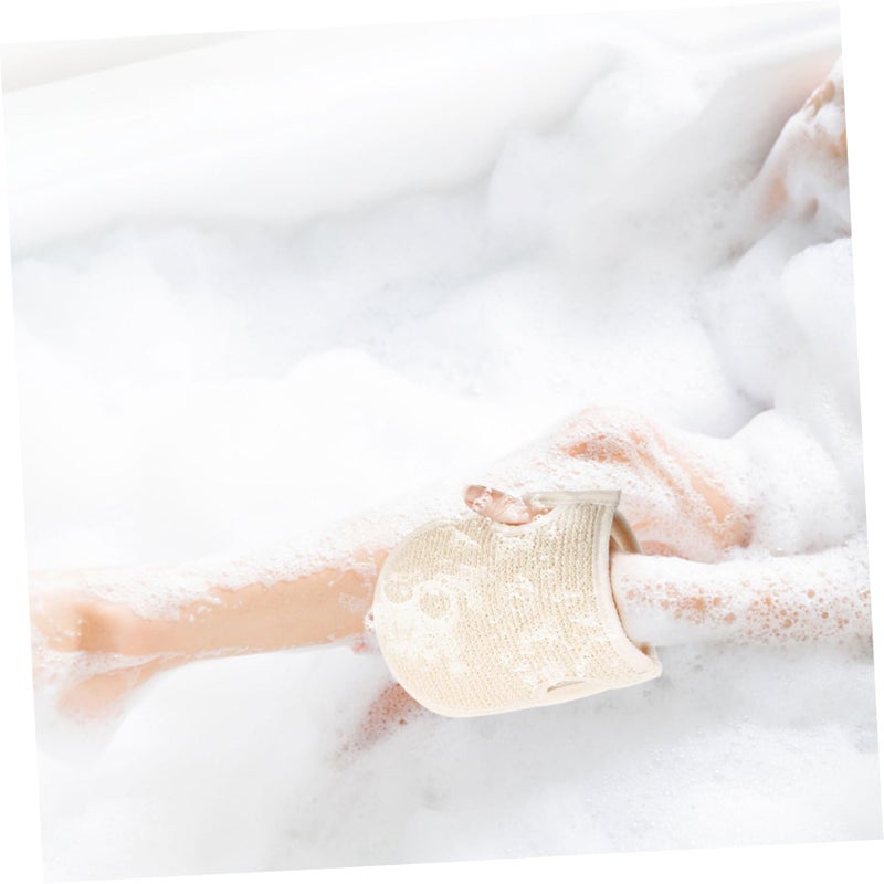 2Pcs Thick Double Sided Exfoliating Gloves For Deep Pore Cleansing Body Scrubber Mitts - Image 5