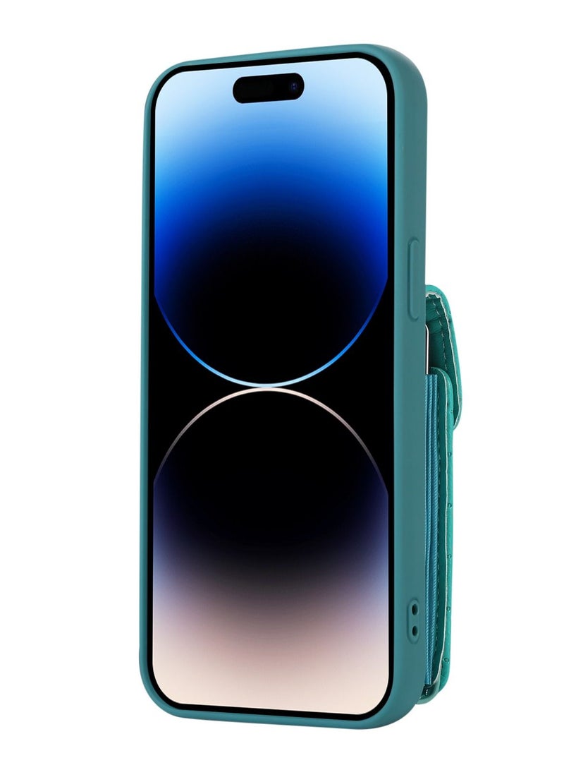 Suteni Back Cover Leather Card Slots Phone Case for iPhone - Image 2