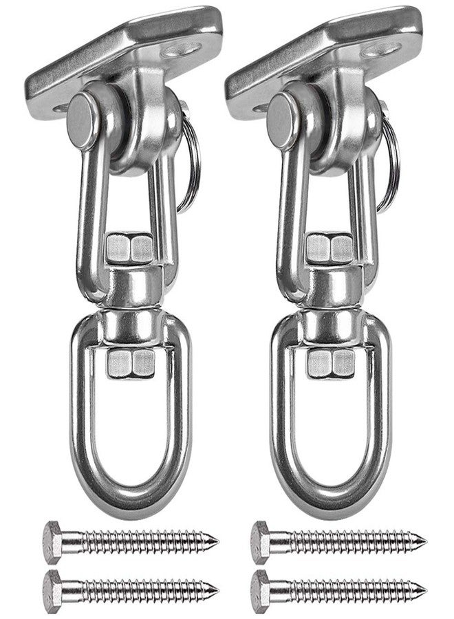 WAREMAID Hammock Chair Hanging Kit Swing Ceiling Mount, Heavy Duty 360° Swivel Swing Hanger Hook, Playground, Tree, Gym, Rope, Swing Set Bracket, Punching Bag Hardware, 1000 LB - Image 1