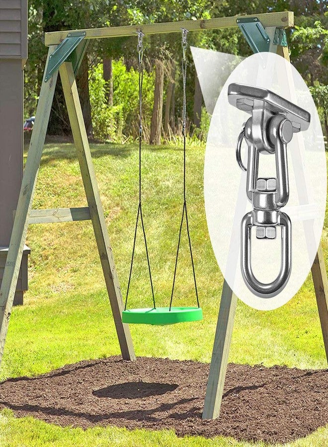 WAREMAID Hammock Chair Hanging Kit Swing Ceiling Mount, Heavy Duty 360° Swivel Swing Hanger Hook, Playground, Tree, Gym, Rope, Swing Set Bracket, Punching Bag Hardware, 1000 LB - Image 3