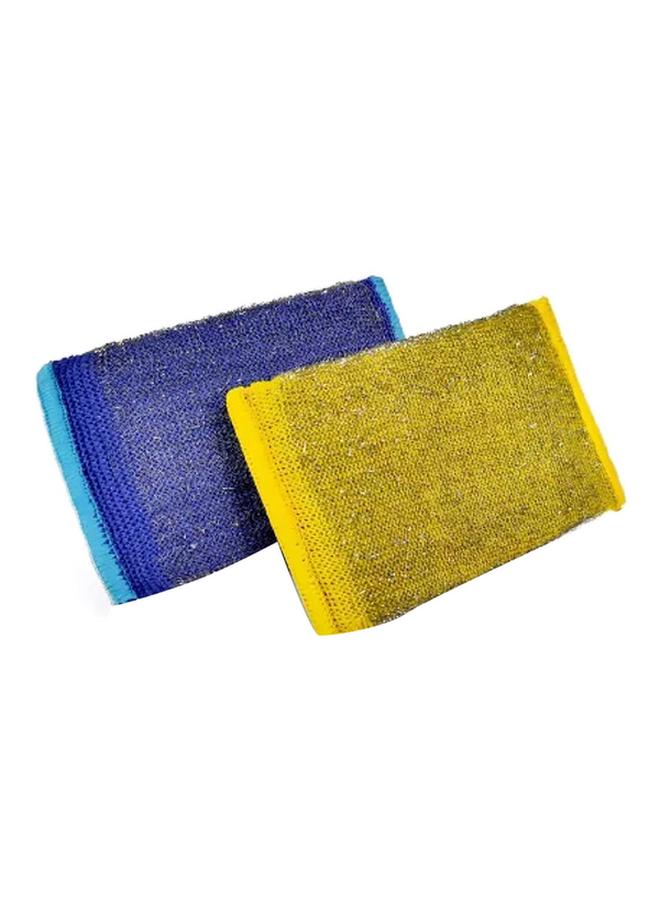 Scrub Daddy Heavy-Duty Steel Scouring Pad Blue and Yellow 5-1/4 x 2-3/4inch 1019659 - Image 1
