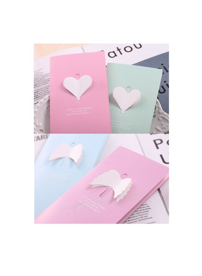 20 عبوة من بطاقات المعايدة ثلاثية الأبعاد المنبثقة على شكل فراشة وحب مع مظاريف، بطاقات هدايا بتصميم مجوف بأربعة ألوان، مثالية لعيد الأم وعيد الحب وحفلات الزفاف وأعياد الميلاد وجميع المناسبات - Image 2